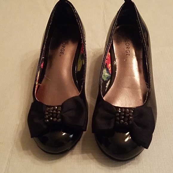 George Other - Black bow shoes